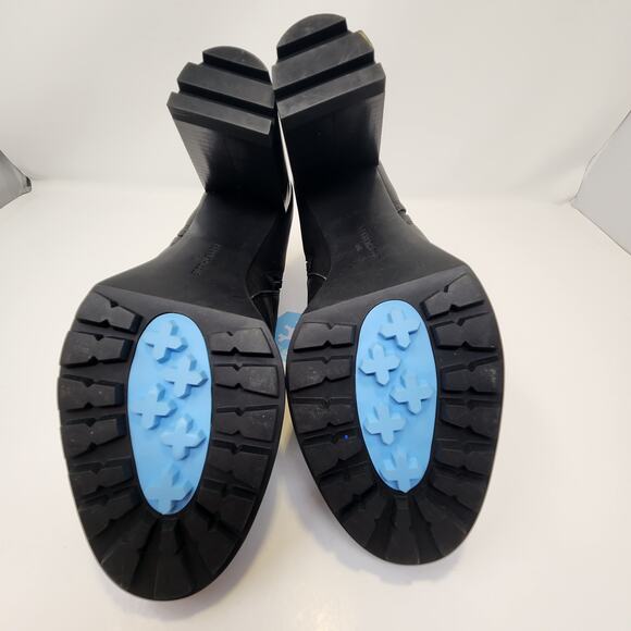 Kenneth Cole Justin Lug Sole Chelsea Ankle Boots Women Size 11 Black Leather - Picture 9 of 9